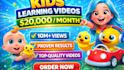 create kids learning video