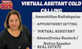 be your german real estate cold caller and virtual assistant