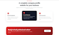 build a responsive company profile or landing page website