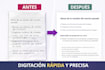 haré digitación y transcripción de documentos y audios con alta precisión