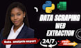 python web scraping, data scraping, extraction service