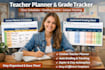 create teacher planner, class schedule, grading sheet lesson tracker zapier clay
