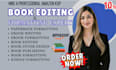 book formatting book editing for amazon kdp formatting paperback formatting