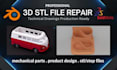 repair stl step obj 3mf file scan cleanup mesh fix for 3d printing in blender