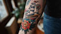 design a custom traditional old school tattoo