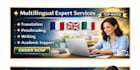 translate, proofread, transcribe, write, and edit, your content in fr,eng,IT