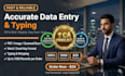 do data entry pro, quick typing and retyping scanned doc