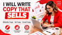 create engaging and sales focused copywriting
