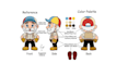 design custom plushie reference sheet stuffed animal toys tech pack, ych concept