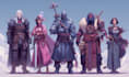 design professional rpg party illustration