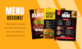 design amazing editable food restaurant menu