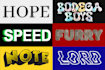 do typography and logo with special effects for your brand