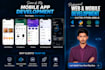 do website and mobile app development, ios app development as flutter developer