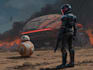 draw a star wars and sci fi illustration