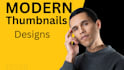 design simple and clean youtube thumbnails