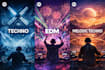 do your techno, edm and melodic techno music to spotify playlists