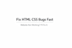 fix your HTML CSS and javascript website issues fast and efficiently
