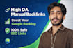 high authority da 50 SEO backlinks for google ranking boost