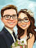make family or couple caricature