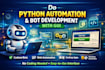 do python automation and bot development with gui