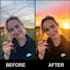 retouch your face, enhance lighting, and edit backgrounds