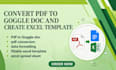 convert pdf to goggle doc and create excel templates