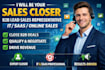 be your b2b saas sales representative and appointment setter