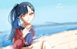 drawing anime character illustrations with background