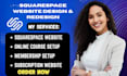design squarespace online course membership website, elearning website design