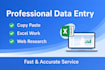 do fast and reliable data entry services