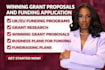 write winning UK grant proposal, grant application and eu funding bid