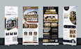 design modern real estate billboard, roll up banner and signage