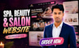 design a spa, beauty, and salon website using wordpress