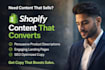 high converting shopify store content that boosts sales