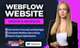 design responsive webflow website redesign xd to webflow expert landing page