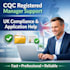 assist with cqc registered manager application documents