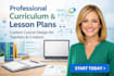 create a professional curriculum lesson plan for your course