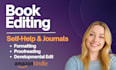 edit, proofread, and format your self help book or guided journal for KDP