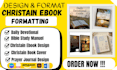 ghostwrite christian book, prayer book ,design christian ebook daily devotion
