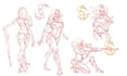 draw character design reference sheets or different poses