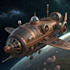 draw custom spaceship sci fi steampunk art