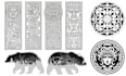 make vector line art for laser cutting, engraving, metal art