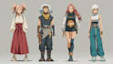 draw anime concept characters design