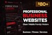 create a professional responsive business website