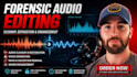 do forensic audio editing, cut cleanup, enhance, remove background noise, echo