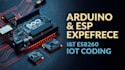 do arduino programming, atmega avr microcontroller code and esp32 project