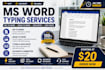 do fast ms word typing and pdf to word converstion