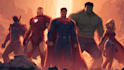 illustrate a superhero comic cover art