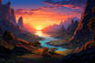 design amazing fantasy landscape