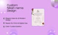 design event poster, invitations and wedding contracts and certificate
